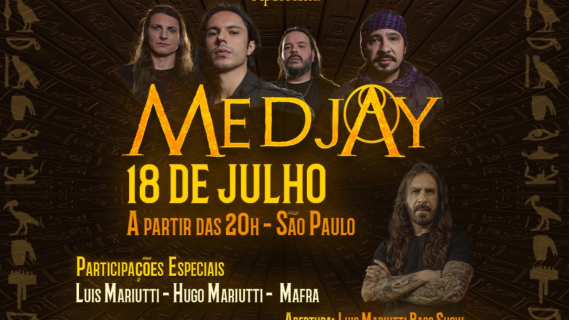 Medjay e Luis Mariutti se apresentam no La Iglesia em São Paulo dia 18 de Julho