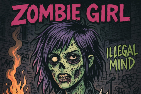 Entre o rock e o horror punk, Illegal Mind lança novo single “Zombie Girl”