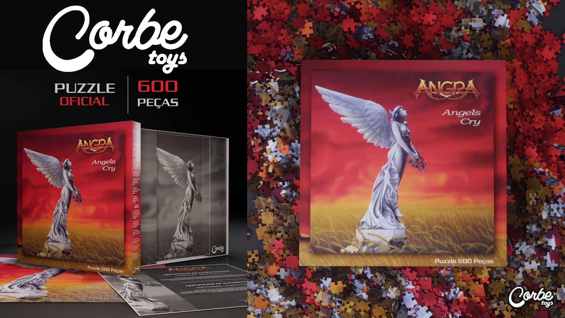 Angra: puzzle da capa de “Angels Cry” é um destaques da Corbe Toys