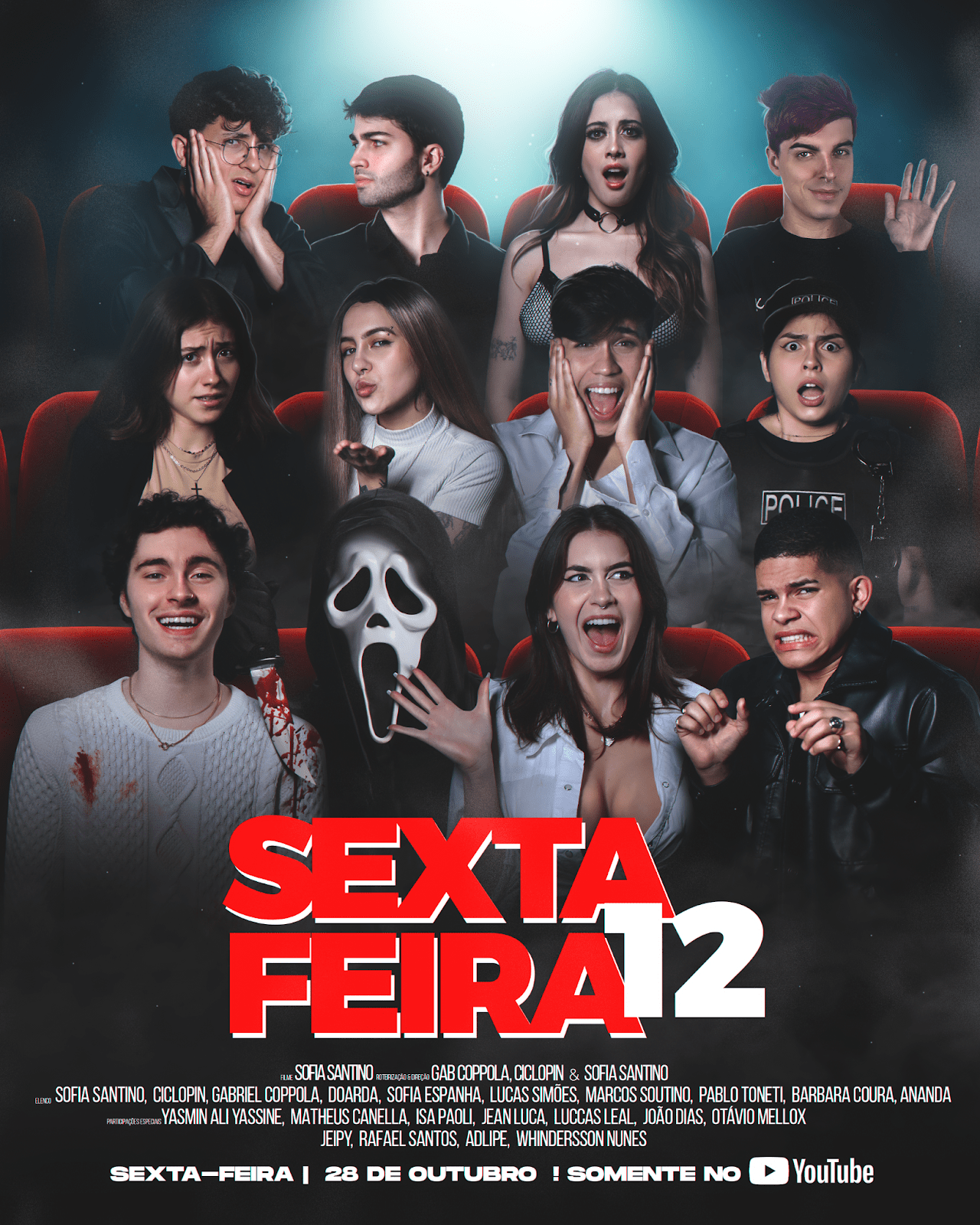 Sofia Santino lança o filme “Sexta-Feira 12”, inspirado no clássico “Todo Mundo Em Pânico”