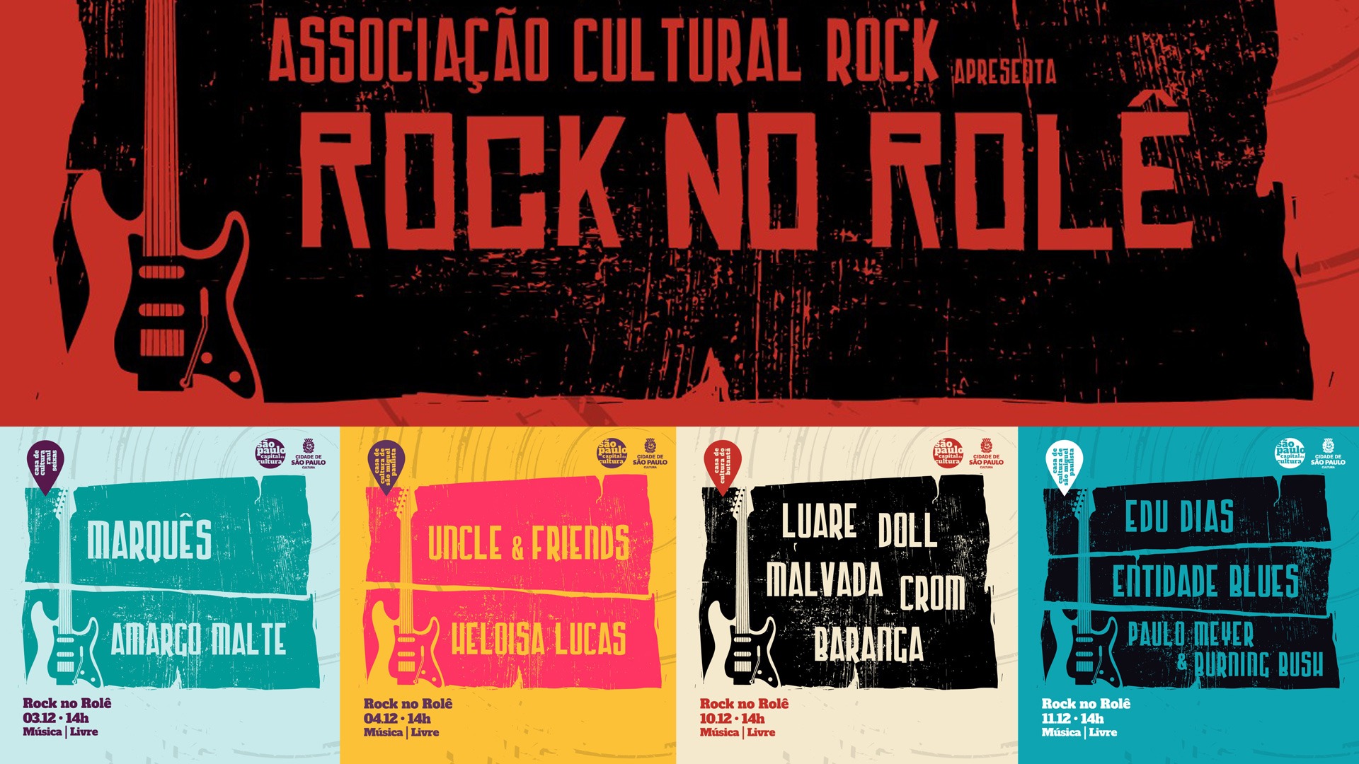 O rock está rolando em Sampa no “Rock no Rolê”; confira os próximos eventos