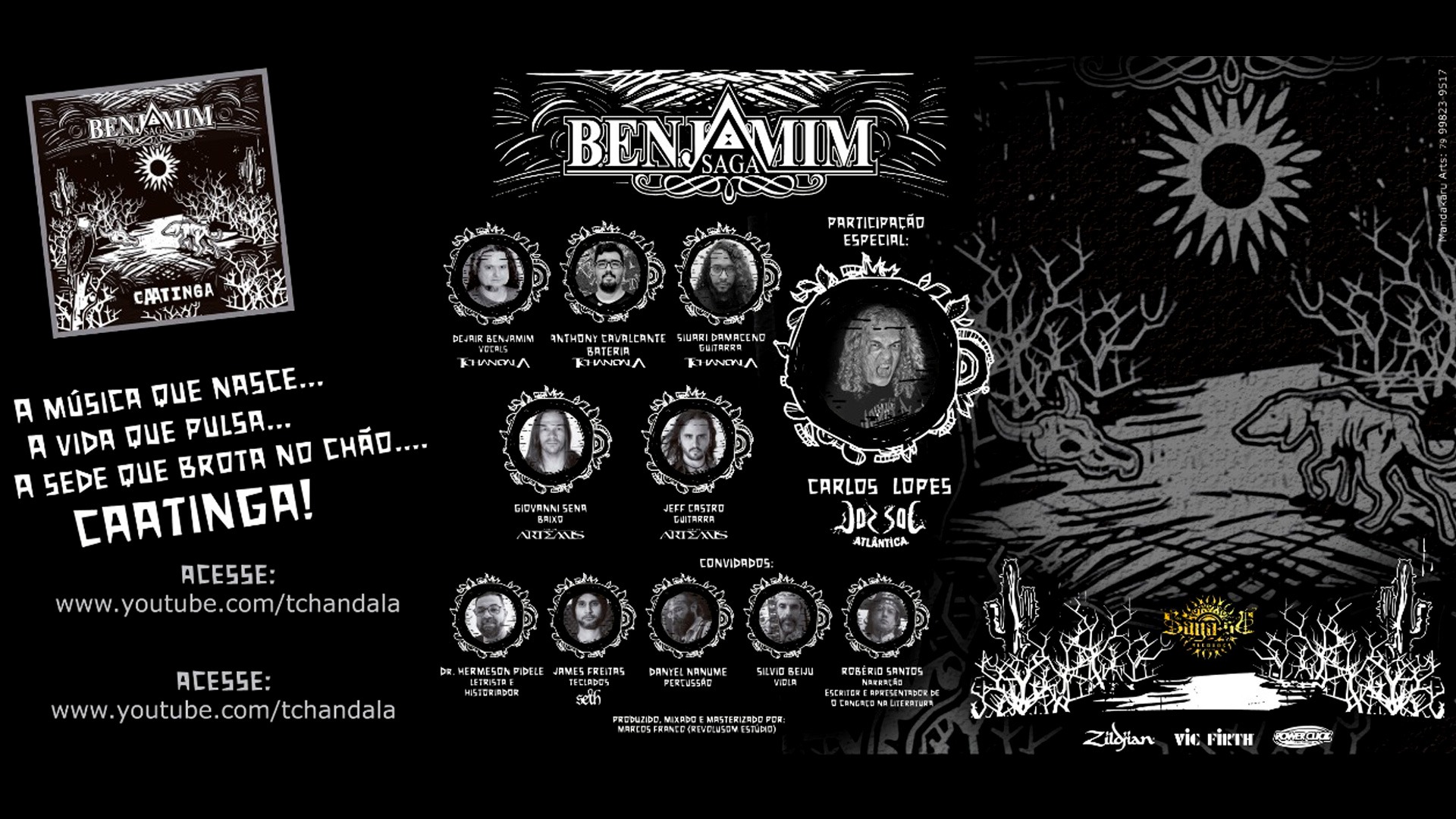 Benjamim Saga une Dorsal Atlântica, Age of Artemis e Tchandala no single ‘Caatinga’ 