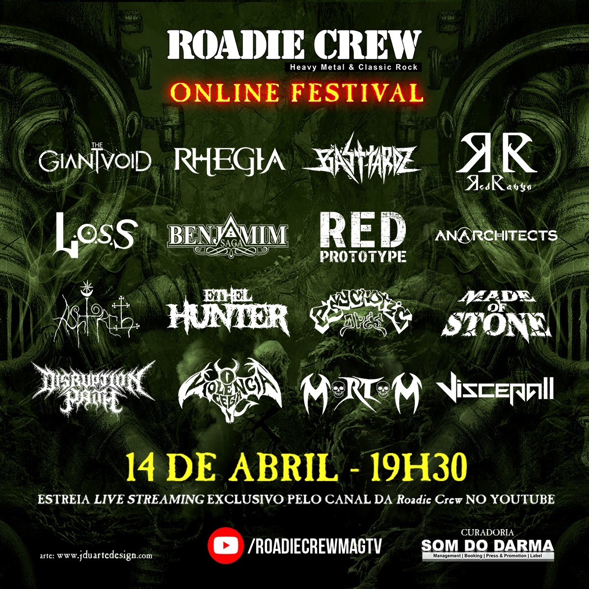 O heavy metal brasileiro é o melhor do mundo! Duvida? Então assista a edição desta sexta-feira do “Roadie Crew – Online Festival”