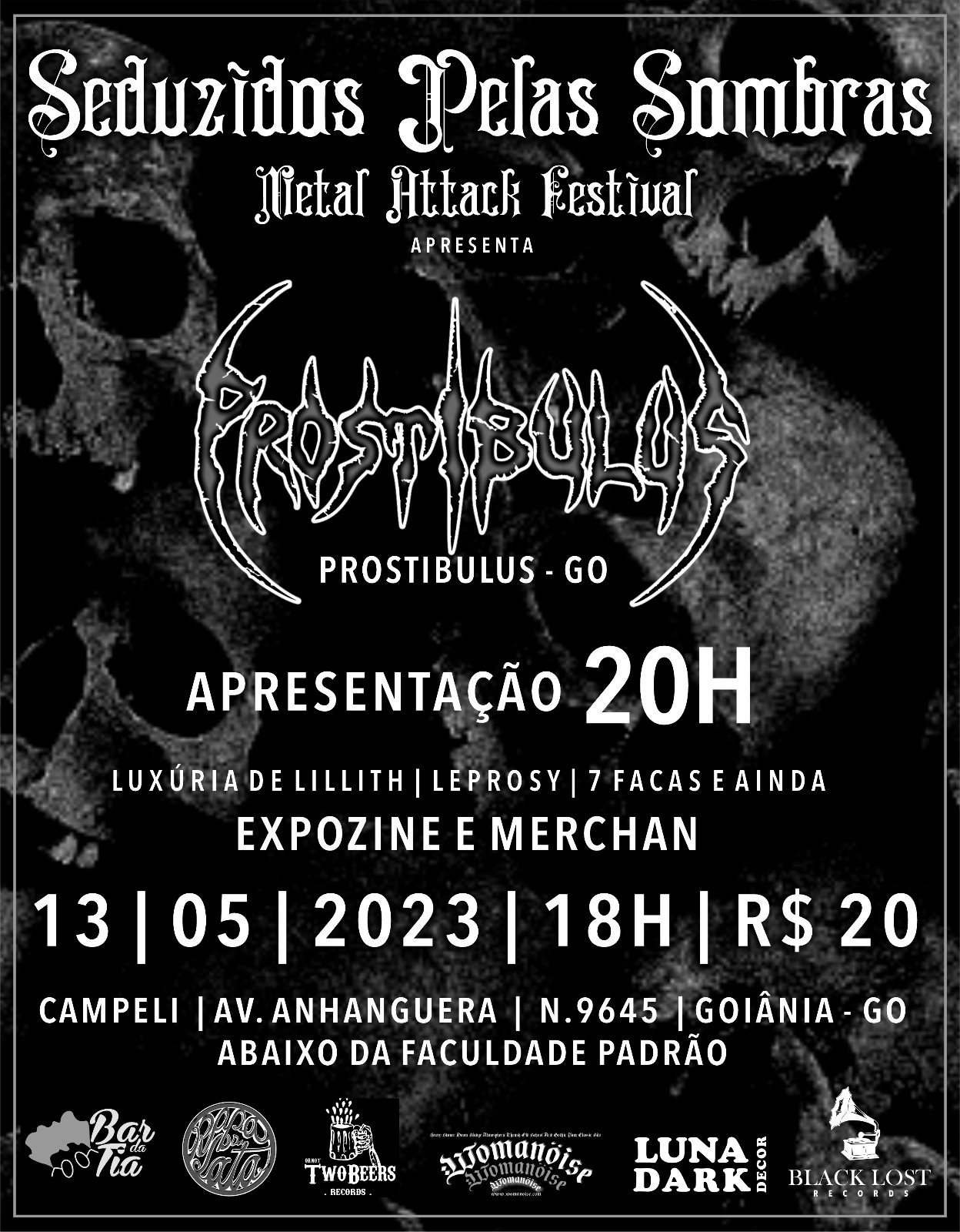 PROSTIBULUS: ‘Seduzidos Pelas Sombras – Metal Attack Festival’ acontece neste sábado (13), confira!