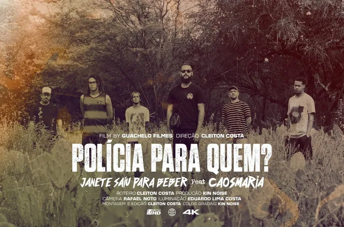 Unindo mangue, rock e rap Janete Saiu Para Beber lança “Polícia para quem?” feat rapper CaosMaria