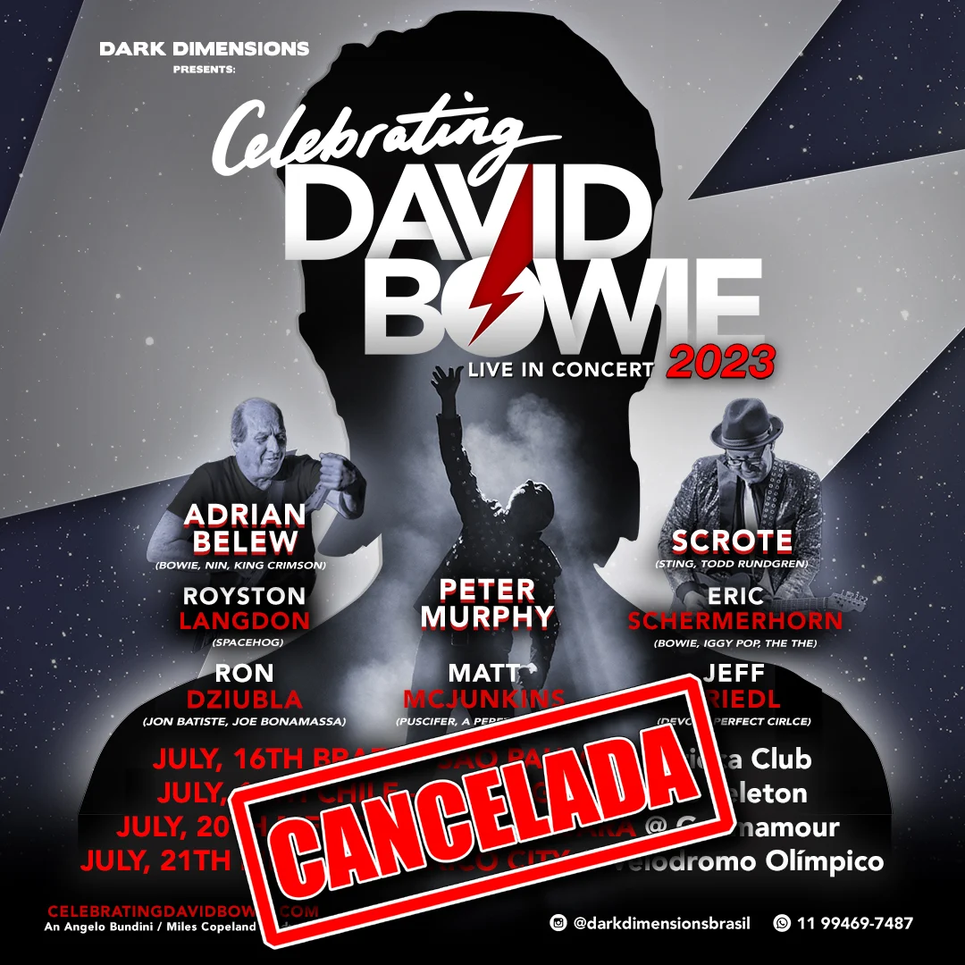Celebration David Bowie Tour com Peter Murphy (Bauhaus) cancelada 