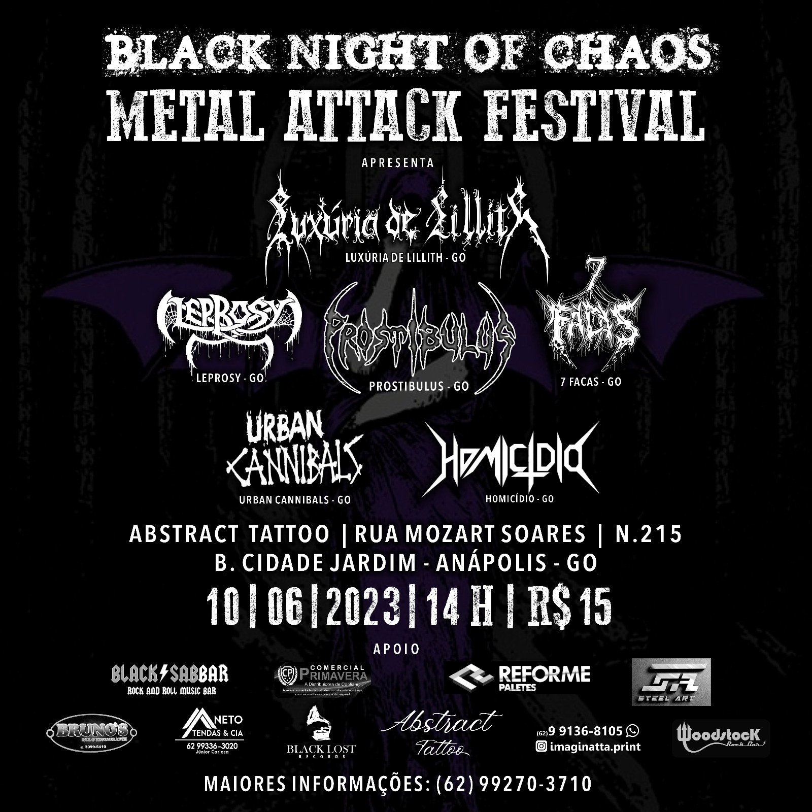 PROSTIBULUS: ‘Black Night Of Chaos – Metal Attack Festival’ acontece neste fim de semana