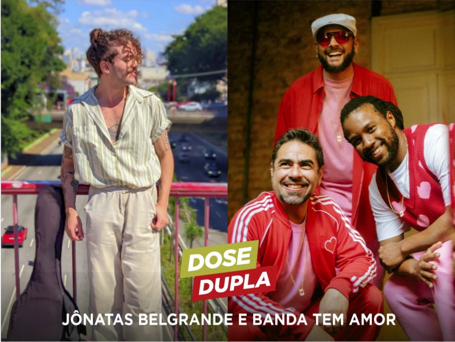 ‘Dose Dupla’ no Teatro Cesgranrio: MPB, Pop e Rock com Jônatas Belgrand e Banda Tem Amor