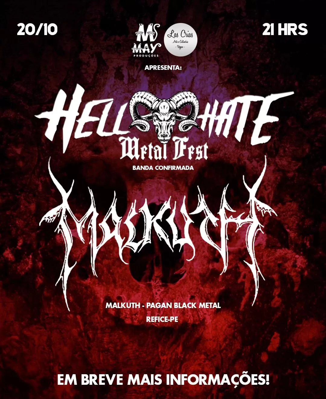 MALKUTH: Banda trará sua fúria sombria ao ‘Hell Hate Metal Fest’ – Imperdível!