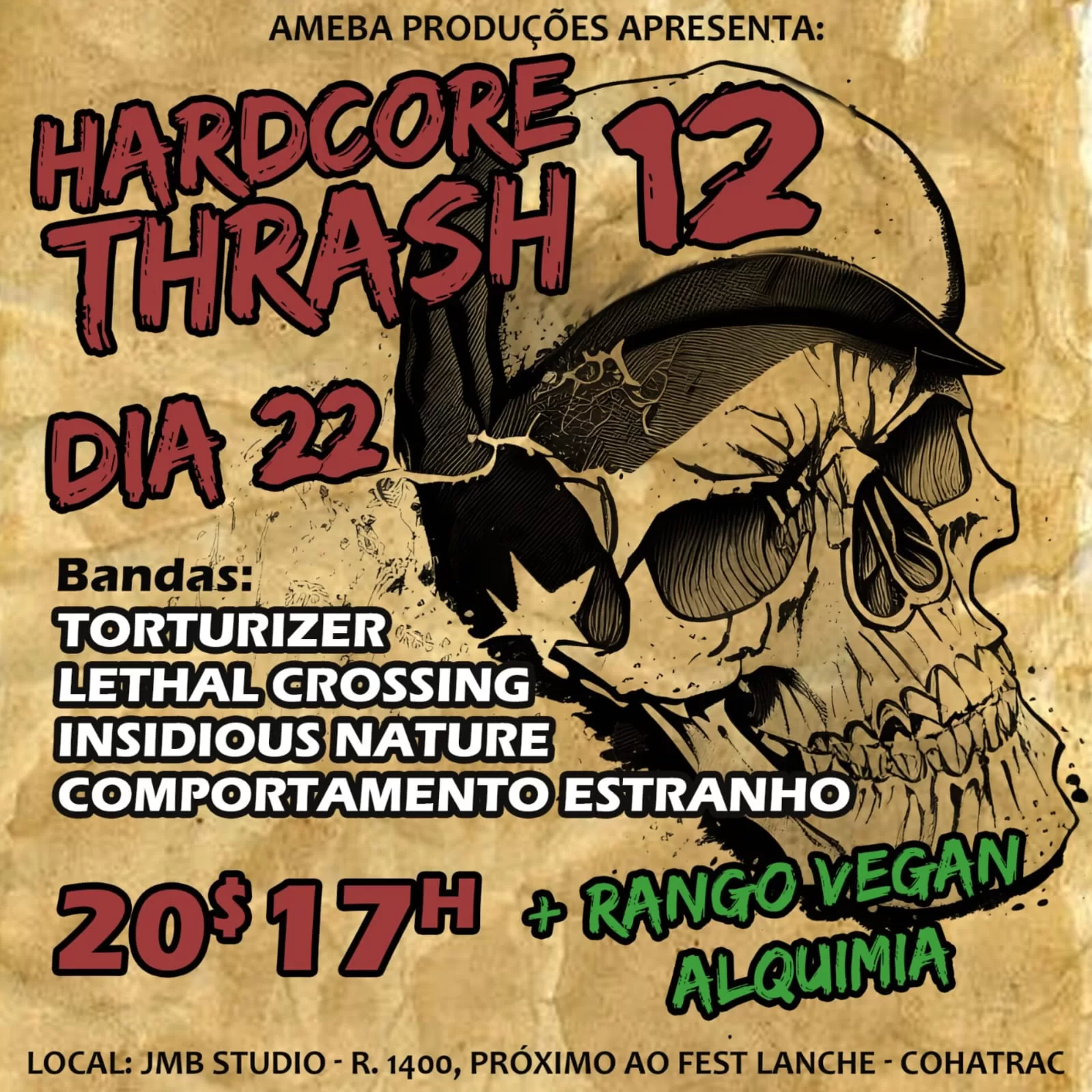 TORTURIZER: ‘Hardcore Thrash 12’ acontece neste sábado (22), confira!