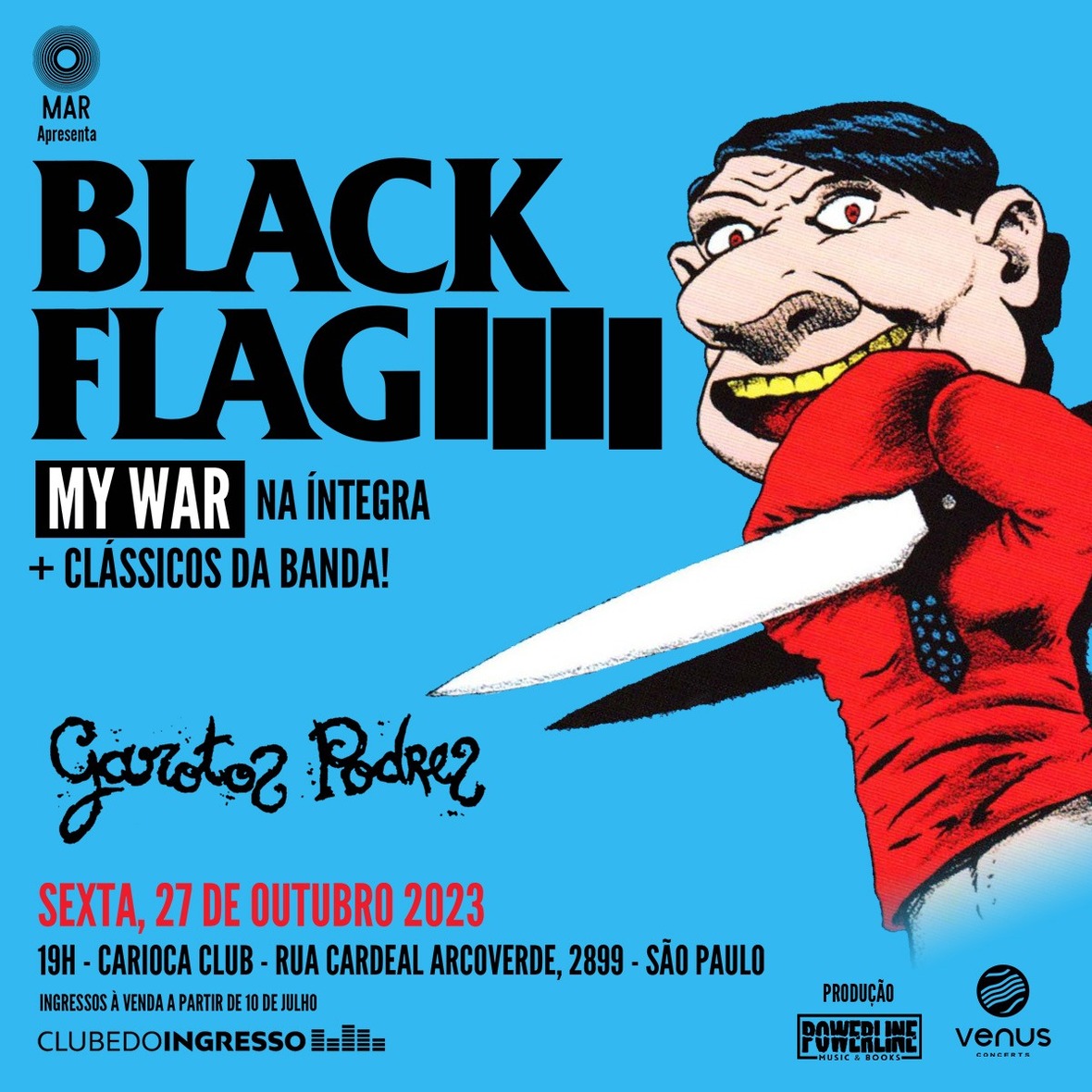 Black Flag em São Paulo: começa a venda de ingressos para show em outubro