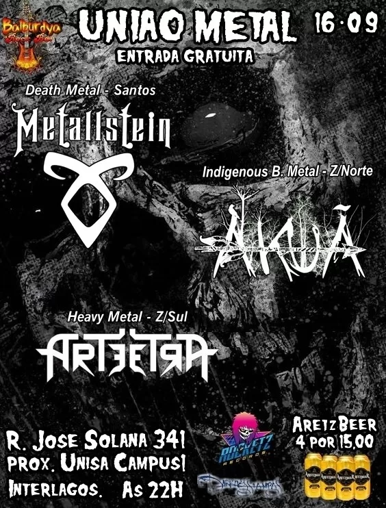 METALLSTEIN: Levando seu Death/Thrash Metal ao ‘União Metal Fest’ – saiba mais!
