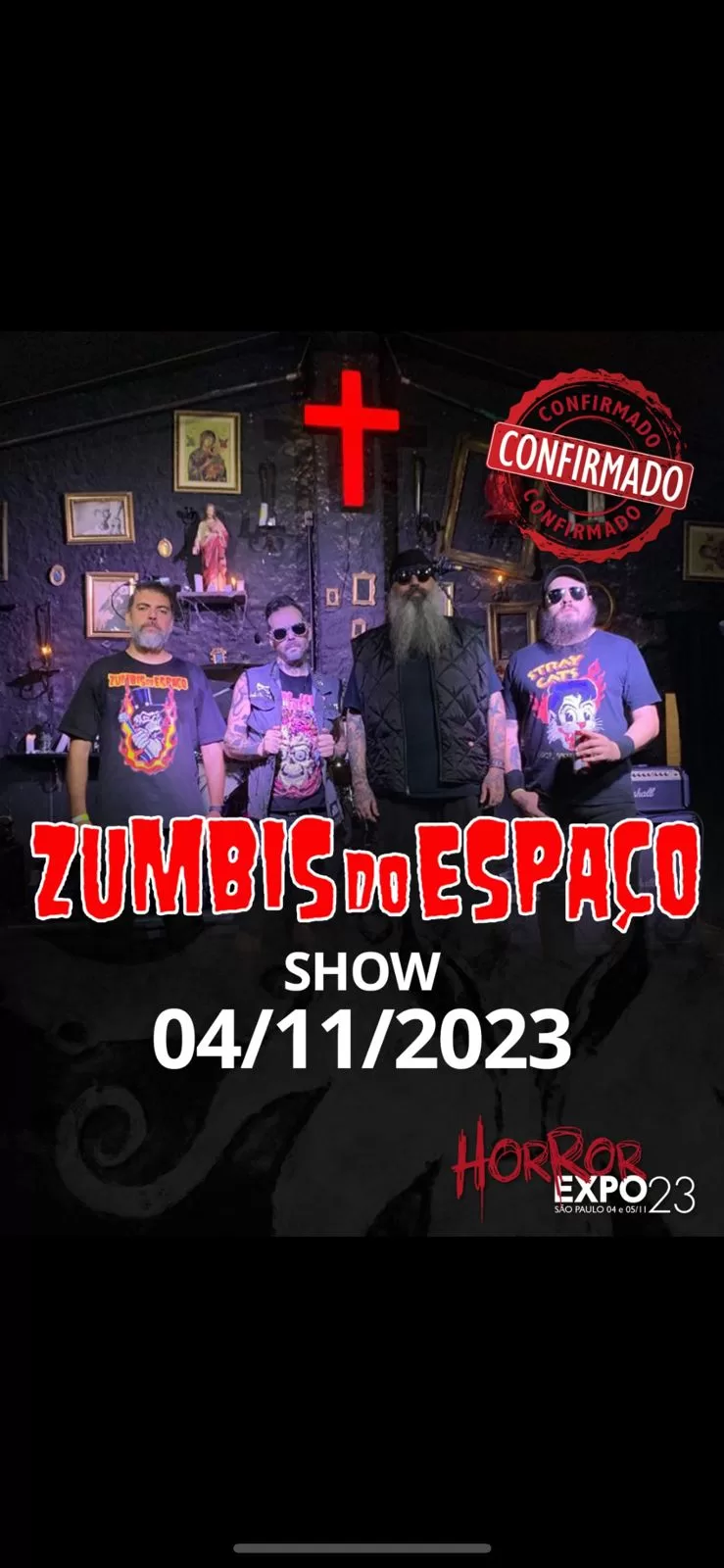 Horror Expo: Zumbis do Espaço, banda icônica de Horror Punk, é confirmada na Horror Expo 2023