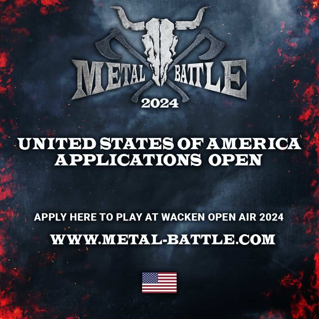 Inscrições de bandas do WACKEN METAL BATTLE USA já abertas!