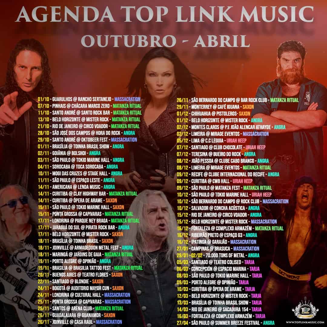 Top Link Music mostra que o Rock não está morto ao anunciar extensa agenda de turnês