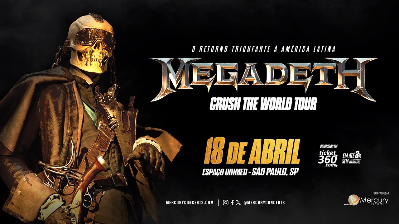 Megadeth prepara volta triunfal ao Brasil 