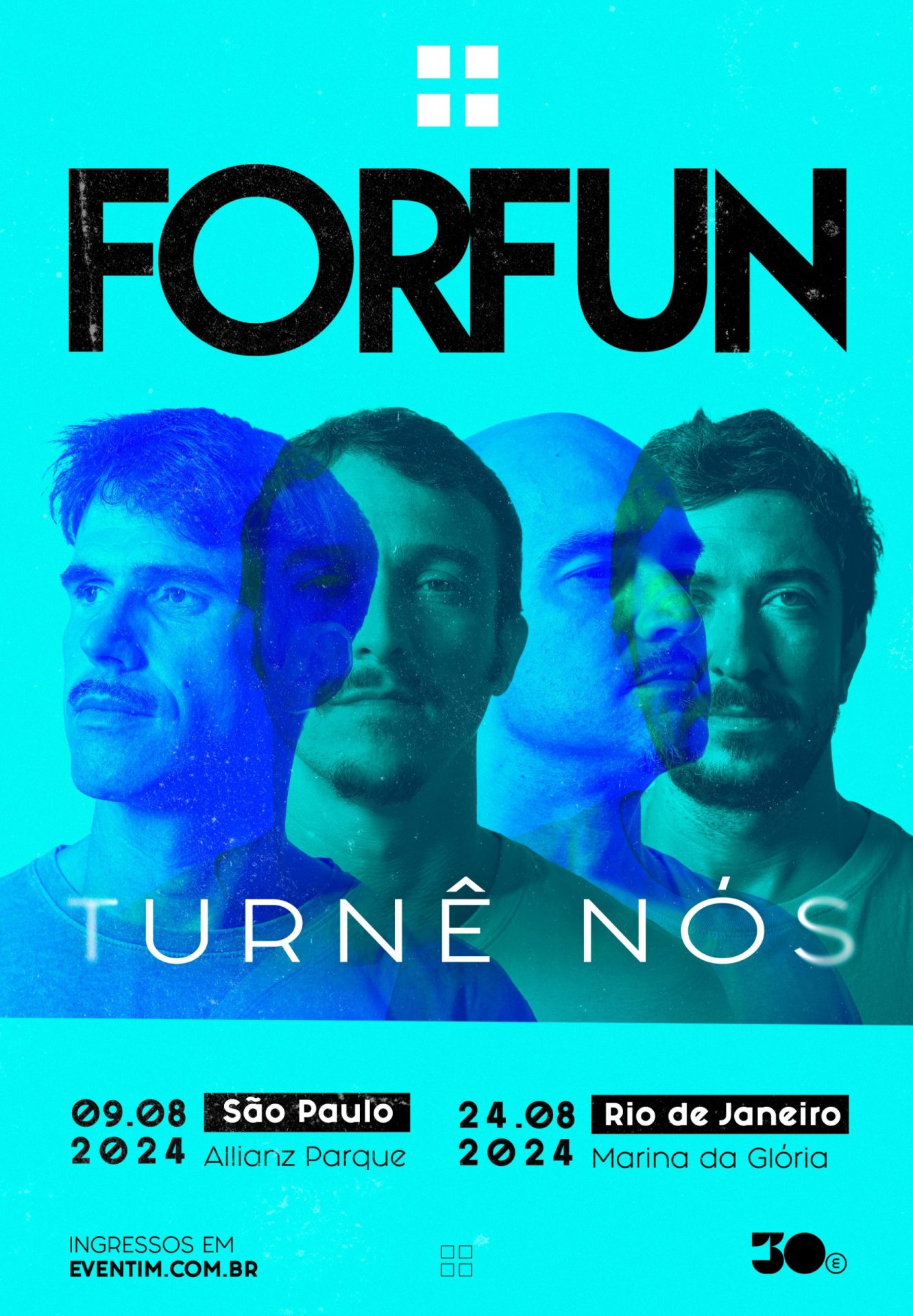 Forfun firma parceria com a 30e e retorna aos palcos com a turnê NÓS depois de nove anos