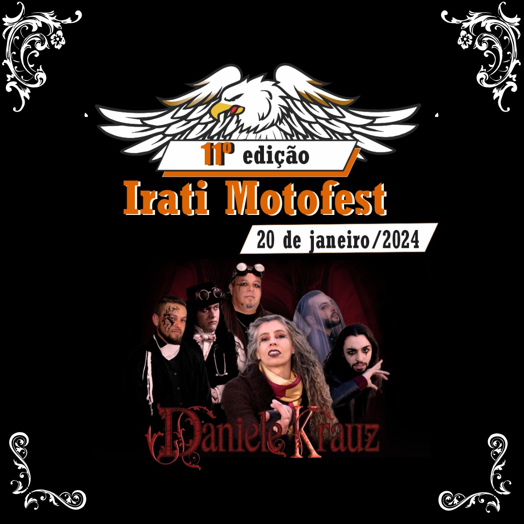 DANIELE KRAUZ: Banda é confirmada no ‘Irati Motofest – 11ª Edição