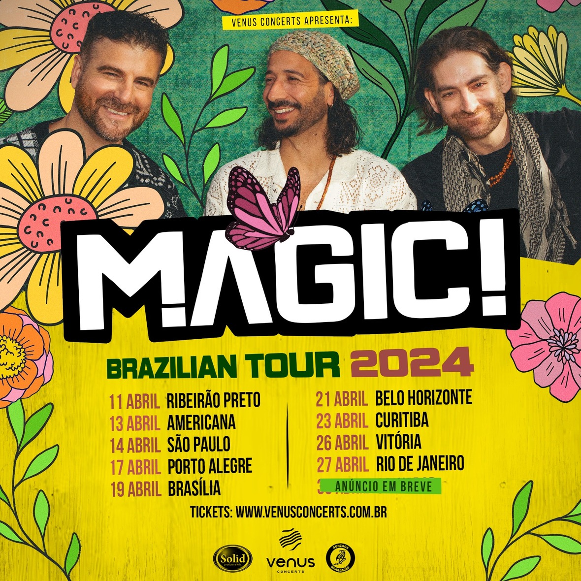 Magic!: canadenses do megahit ‘Rude’ anunciam turnê brasileira com 10 shows