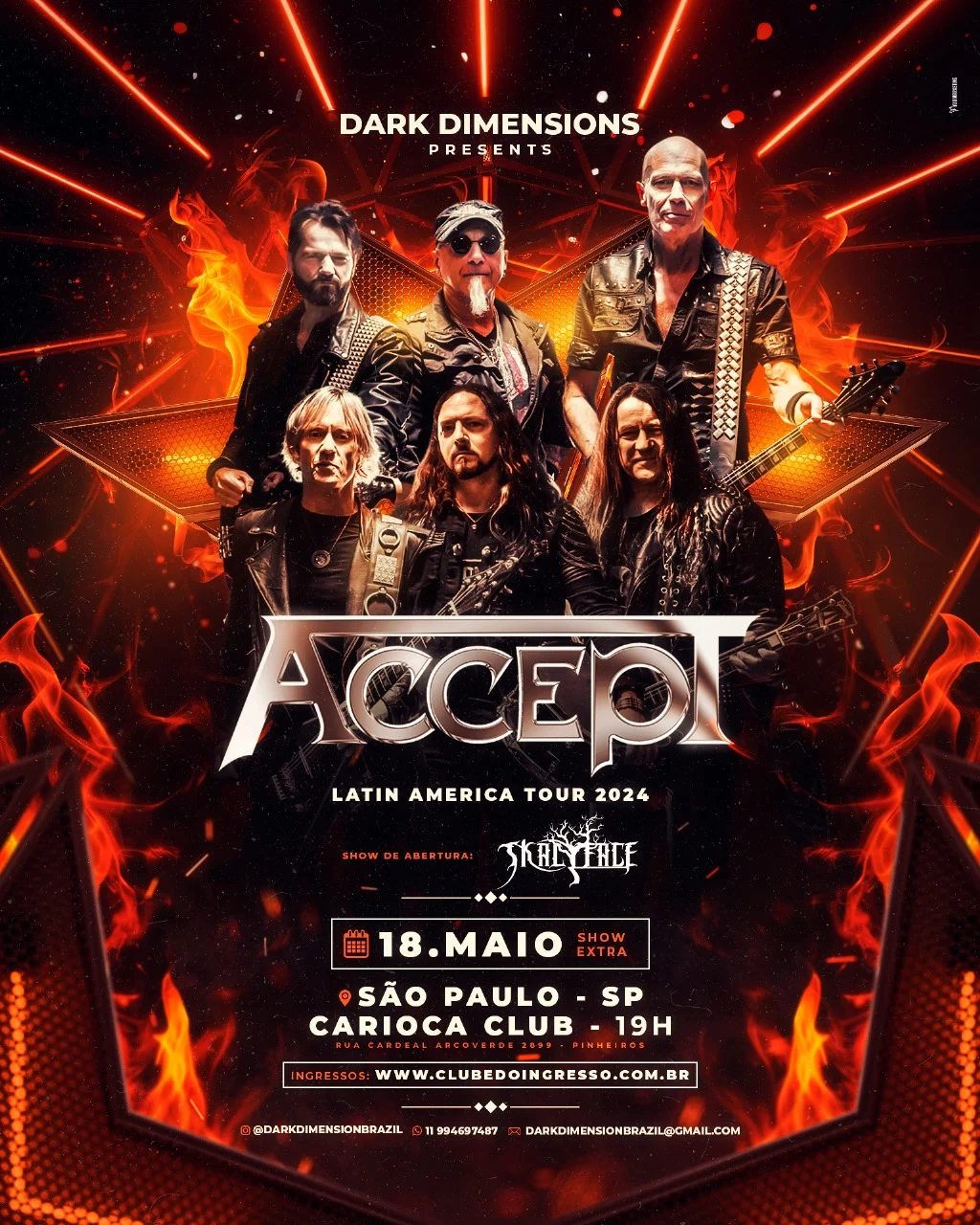 Alemães do ACCEPT confirmam 2 shows extras no Brasil!!