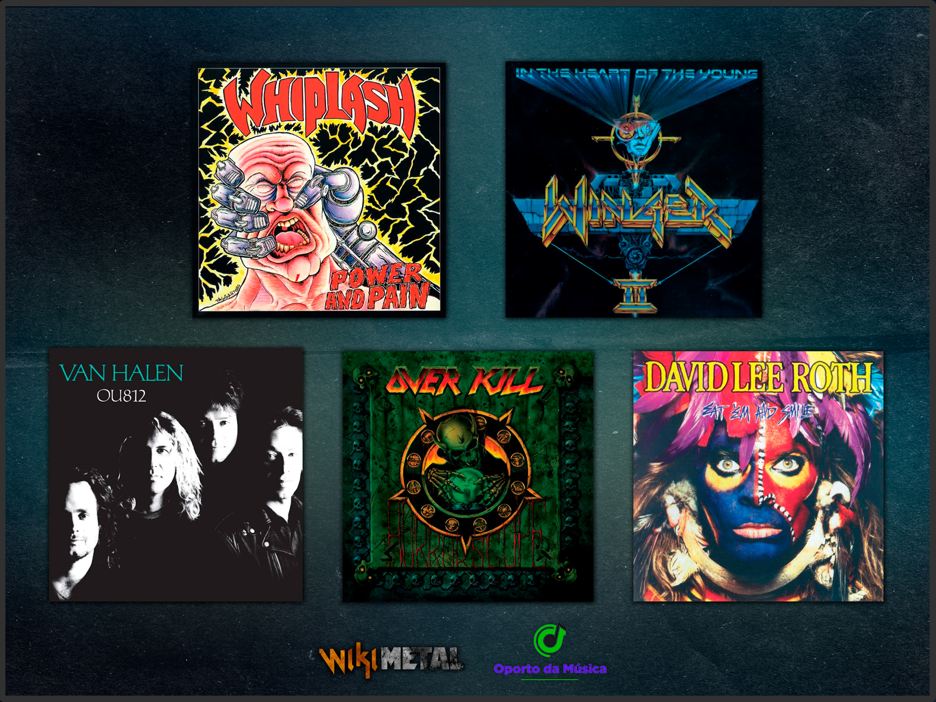 Wikimetal Store: Relançamentos em CD Van Halen, Whiplash, Winger, David Lee Roth e Overkill