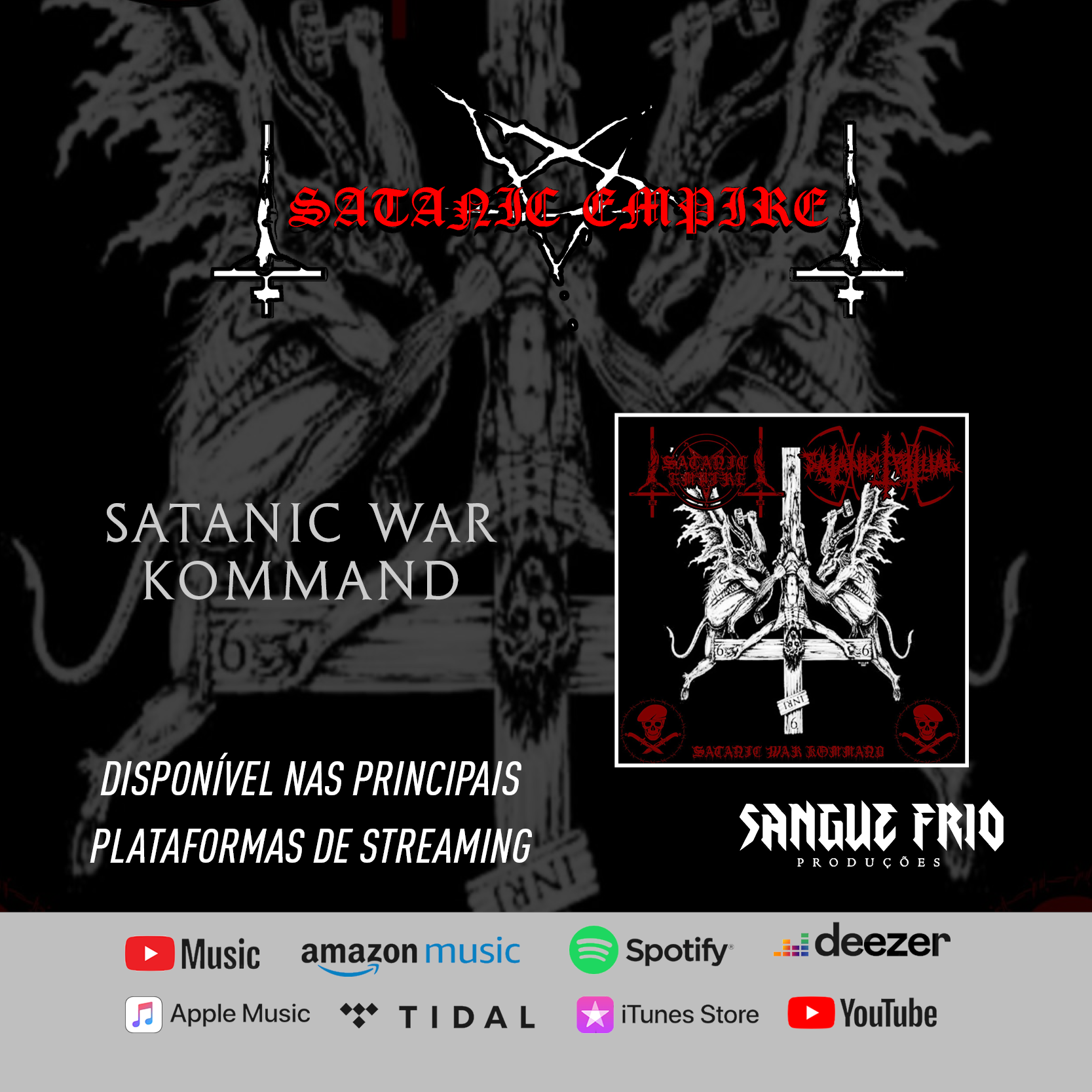 SATANIC EMPIRE: “Satanic War Kommand” é mundialmente lançado – ouça agora AQUI!