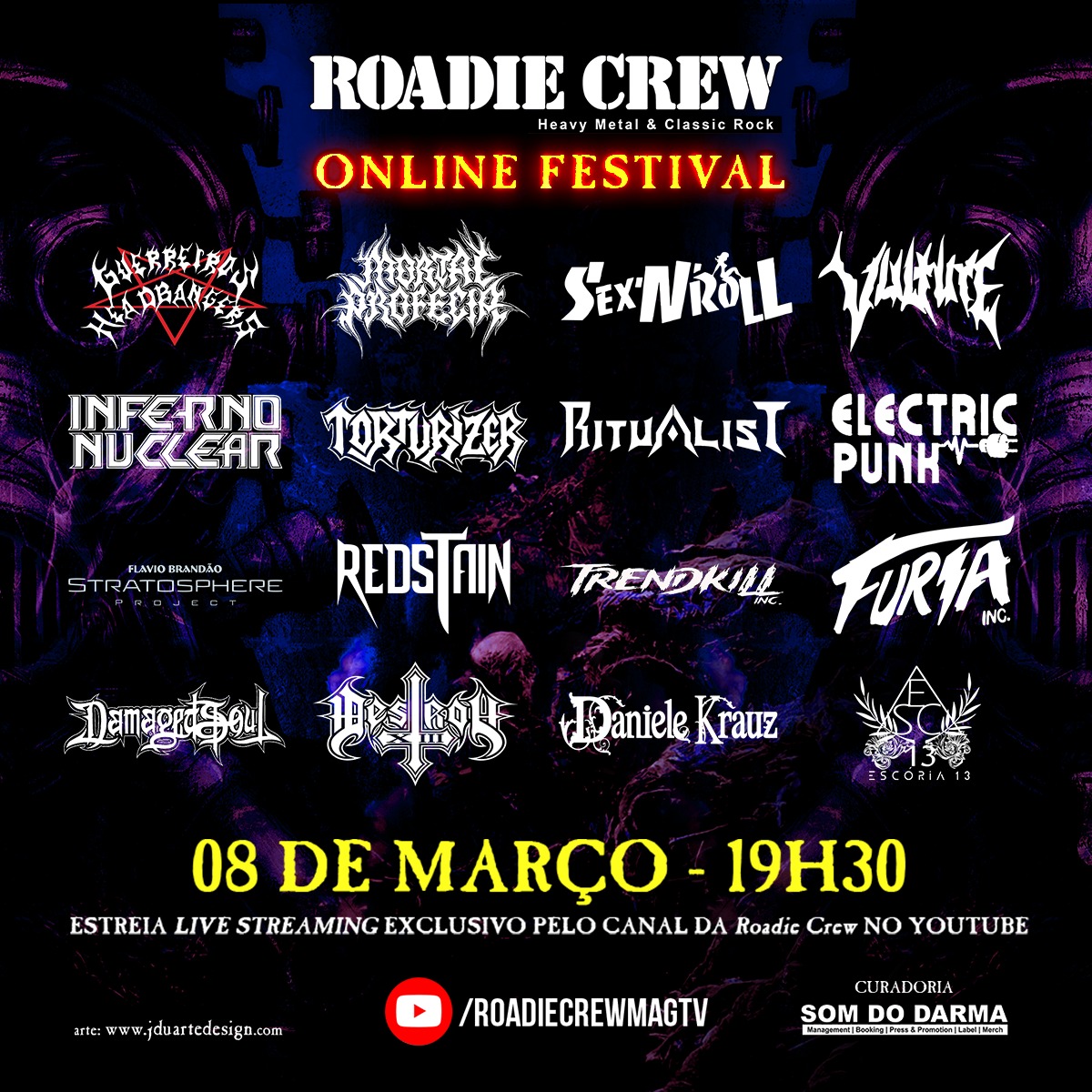 Ainda tem dúvidas que o metal do Brasil é o melhor do mundo? Então assista a edição de março do “Roadie Crew – Online Festival”