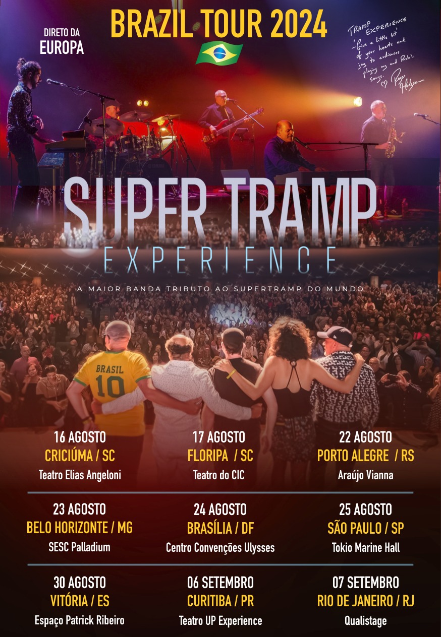 SUPERTRAMP Experience retorna ao Brasil para turnê épica celebrando marcos significativos