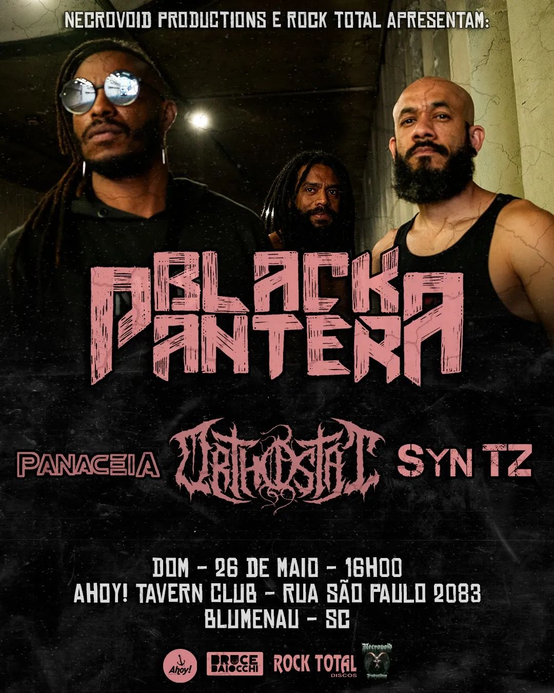 ORTHOSTAT: Ao lado de Black Pantera, Panaceia e Syn TZ neste domingo (26) 