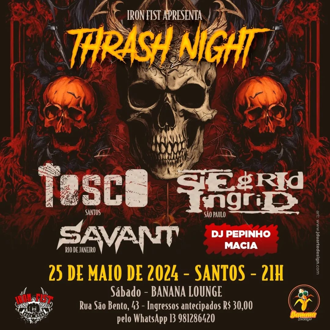 Savant traz “Savant Attack Tour” para o Estado de SP com shows em Santos e São José dos Campos neste fim de semana