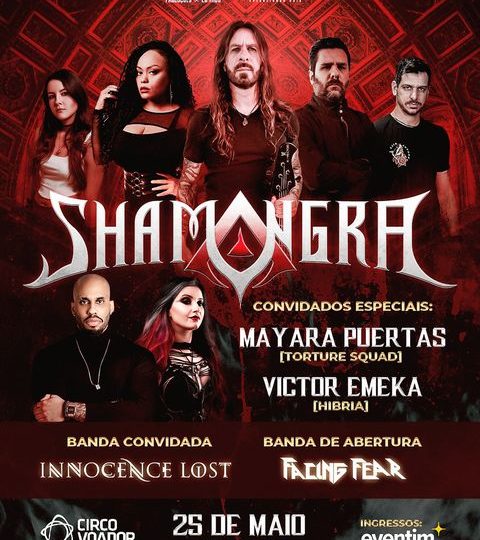 Shamangra fará show neste sábado no Rio de Janeiro com Innocence Lost e Facing Fear
