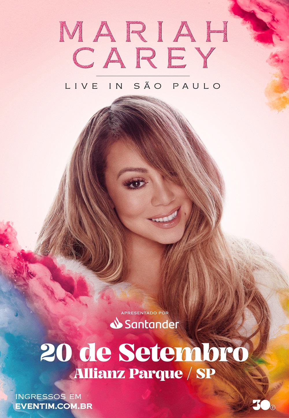 Mariah Carey anuncia show solo em São Paulo