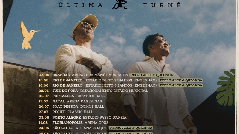 Natiruts recebe Pedro Alex e QueOnda como abertura em sete shows da turnê de despedida “Leve com Você”