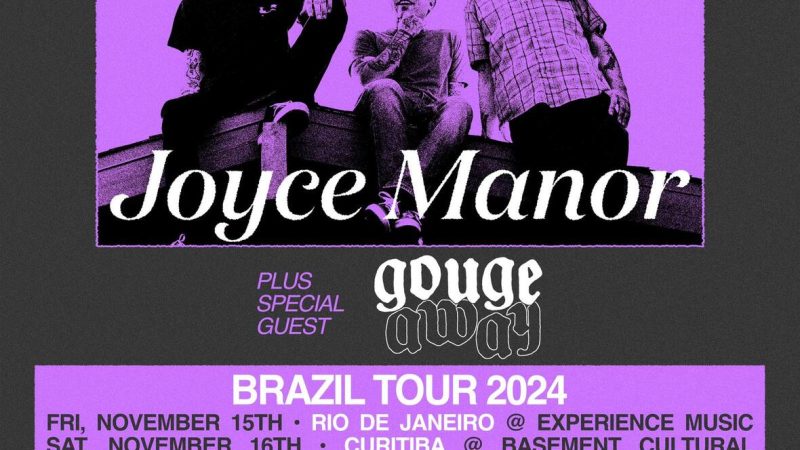 Turnê inédita no Brasil: Joyce Manor e Gouge Away, juntos, em novembro!