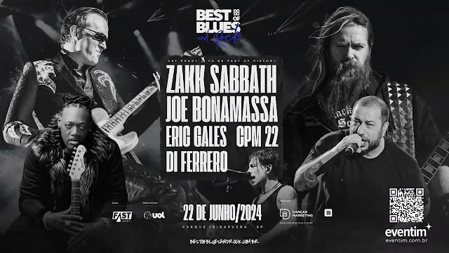 Em junho, festival Best of Blues and Rock chega a São Paulo – Joe Bonamassa, Eric gales, Di Ferrero, Zakk Wylde e CPM 22