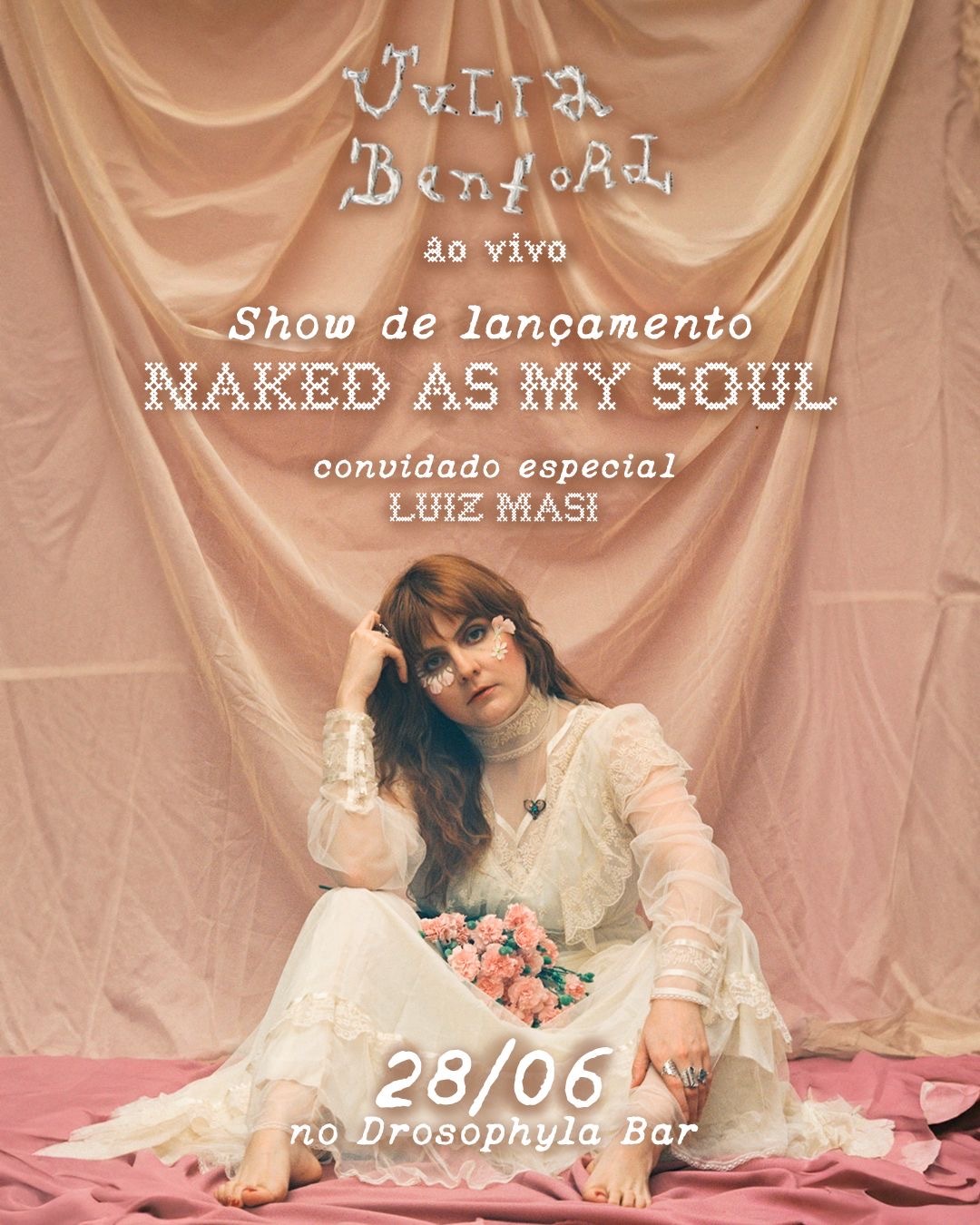 Julia Benford realiza show de lançamento do EP “Naked As My Soul” em SP