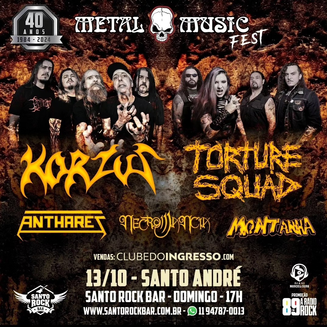 Tradicional loja de discos do ABC Paulista comemora 40 anos com o “Metal Music Fest”, show com importantes nomes do Metal nacional