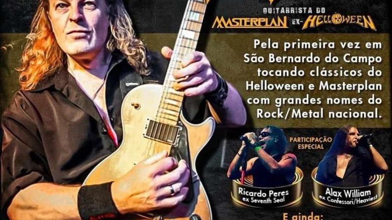 Roland Grapow: Meet & Greet gratuito para quem for nos shows de São Bernardo do Campo e São Paulo