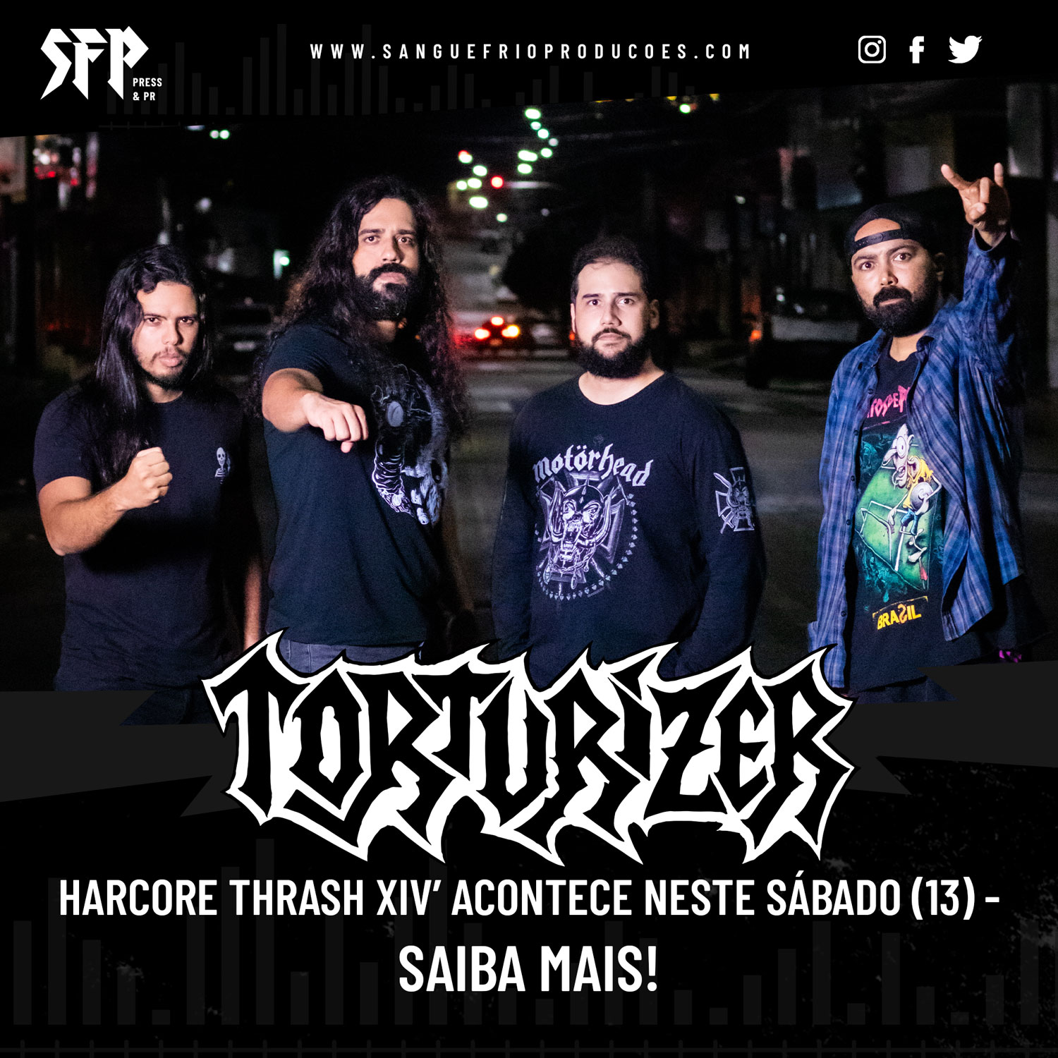 TORTURIZER: ‘Harcore Thrash XIV’ acontece neste sábado (13) 