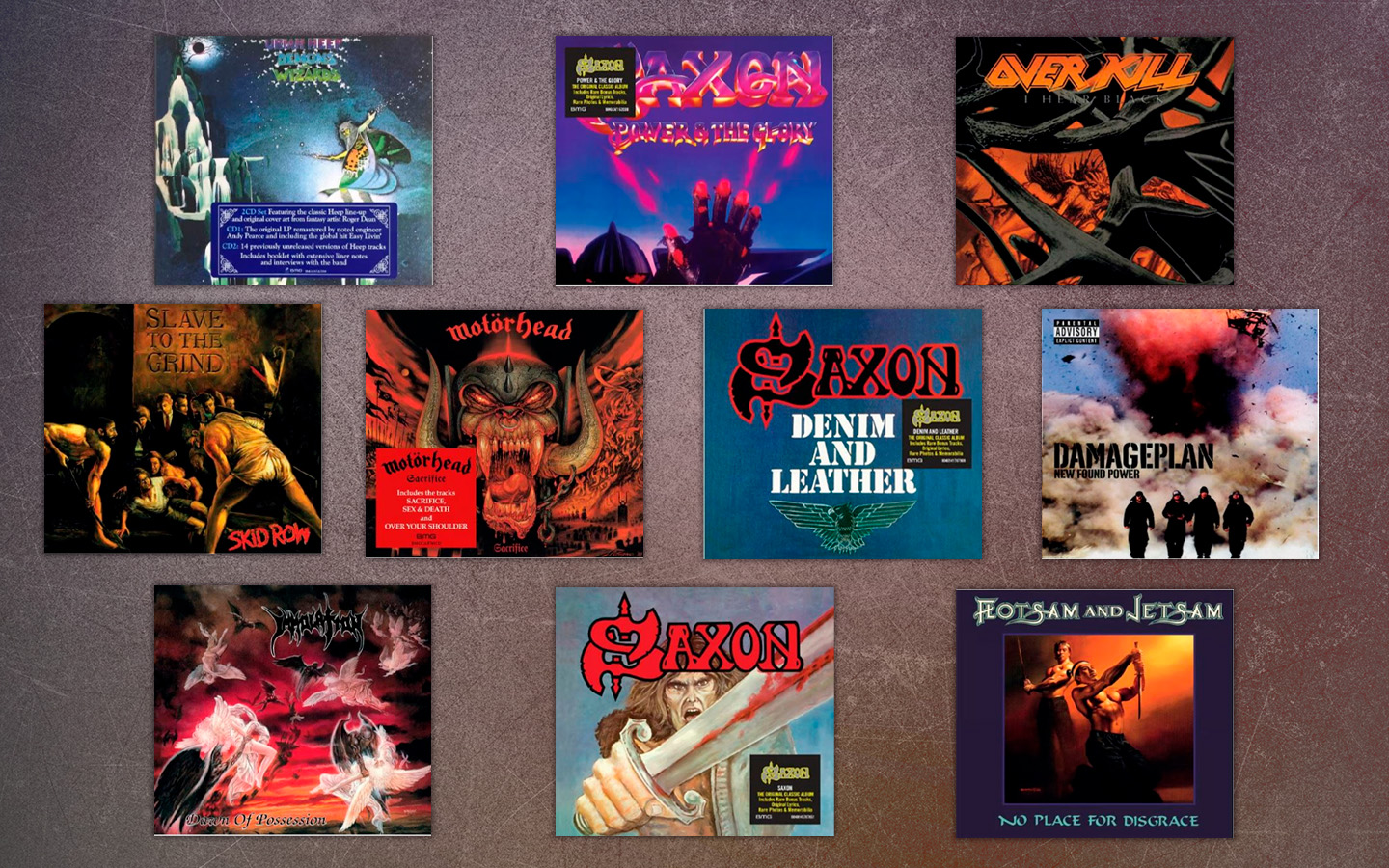 Saxon, Skid Row, Motörhead e mais: CDs ganham novas edições no Brasil