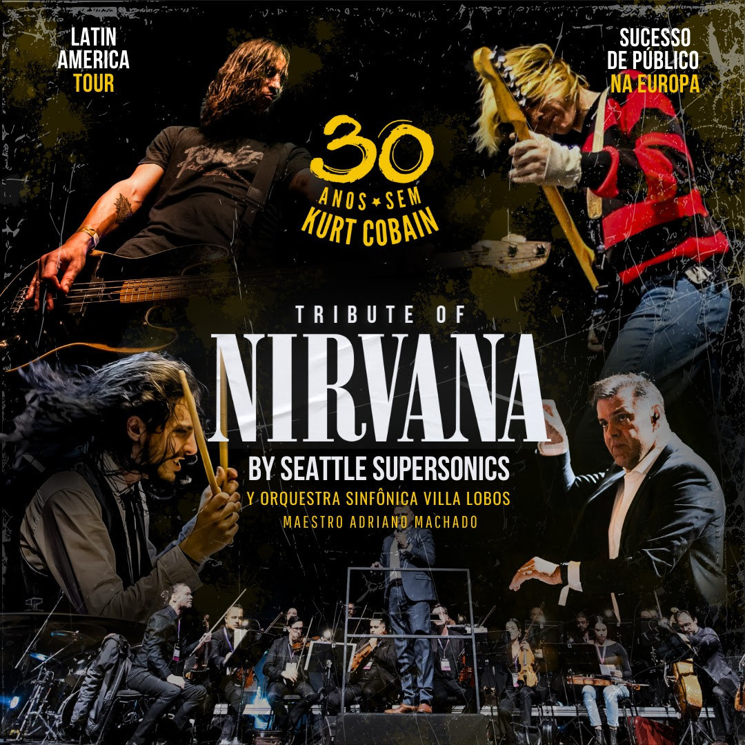 Maior tributo ao Nirvana do mundo retorna ao Brasil para tour histórica com Orquestra Sinfônica