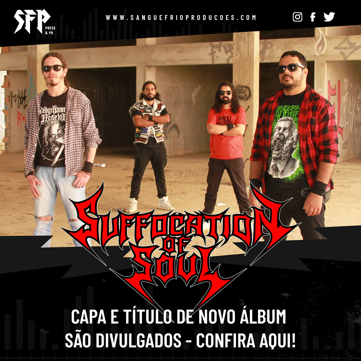 SUFFOCATION OF SOUL: Capa e título de novo álbum são divulgados