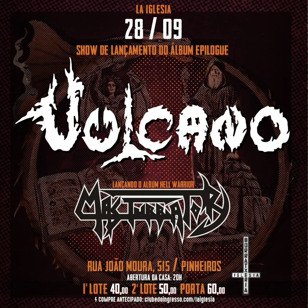 VULCANO: Show de lançamento de “Epilogue” acontece em setembro no La Iglesia, em São Paulo/SP 