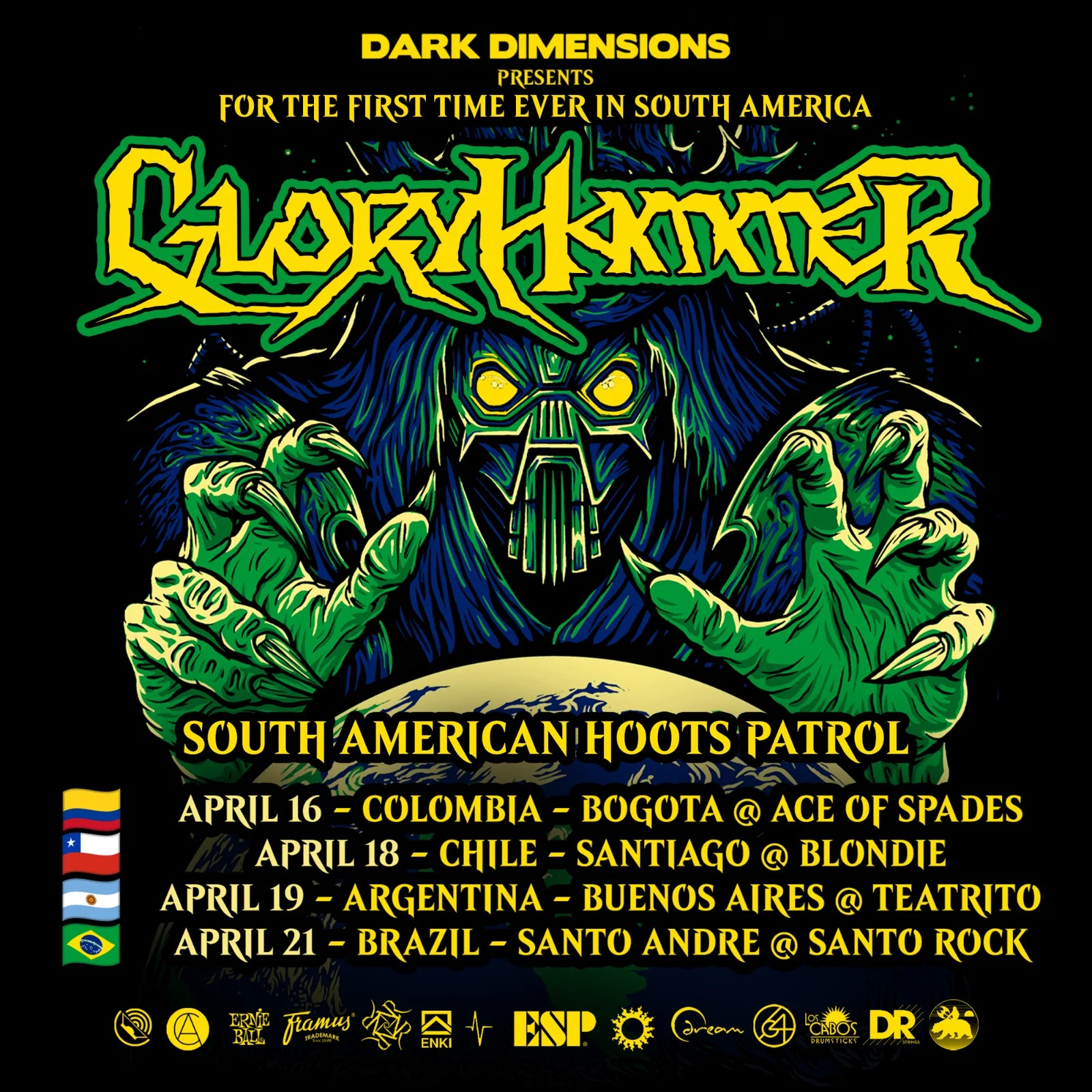 Gloryhammer pela primeira vez na América do Sul!