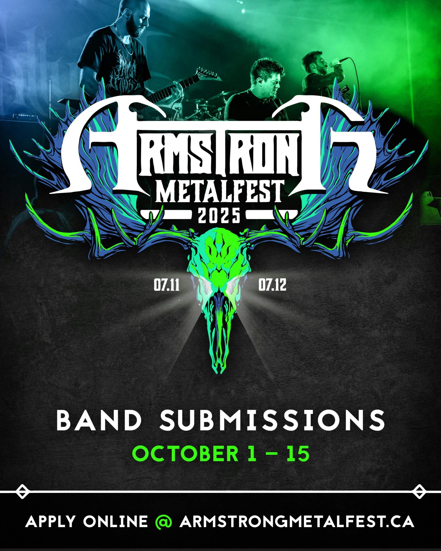 ARMSTRONG METALFEST abre inscrições de bandas para a programação de 2025!