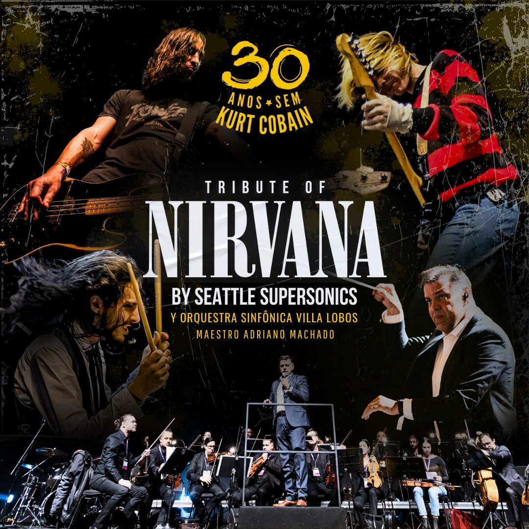 “Tribute of Nirvana” chega ao Brasil em outubro e celebra 30 anos sem Kurt Cobain