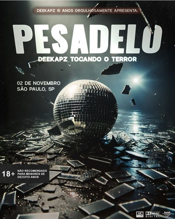 Deekapz toca o terror na primeira edição de sua festa de Halloween, em São Paulo 