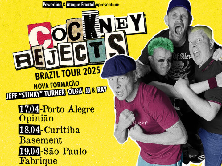 Cockney Rejects, com Olga do Toy Dolls na nova formação, no Brasil em 2025