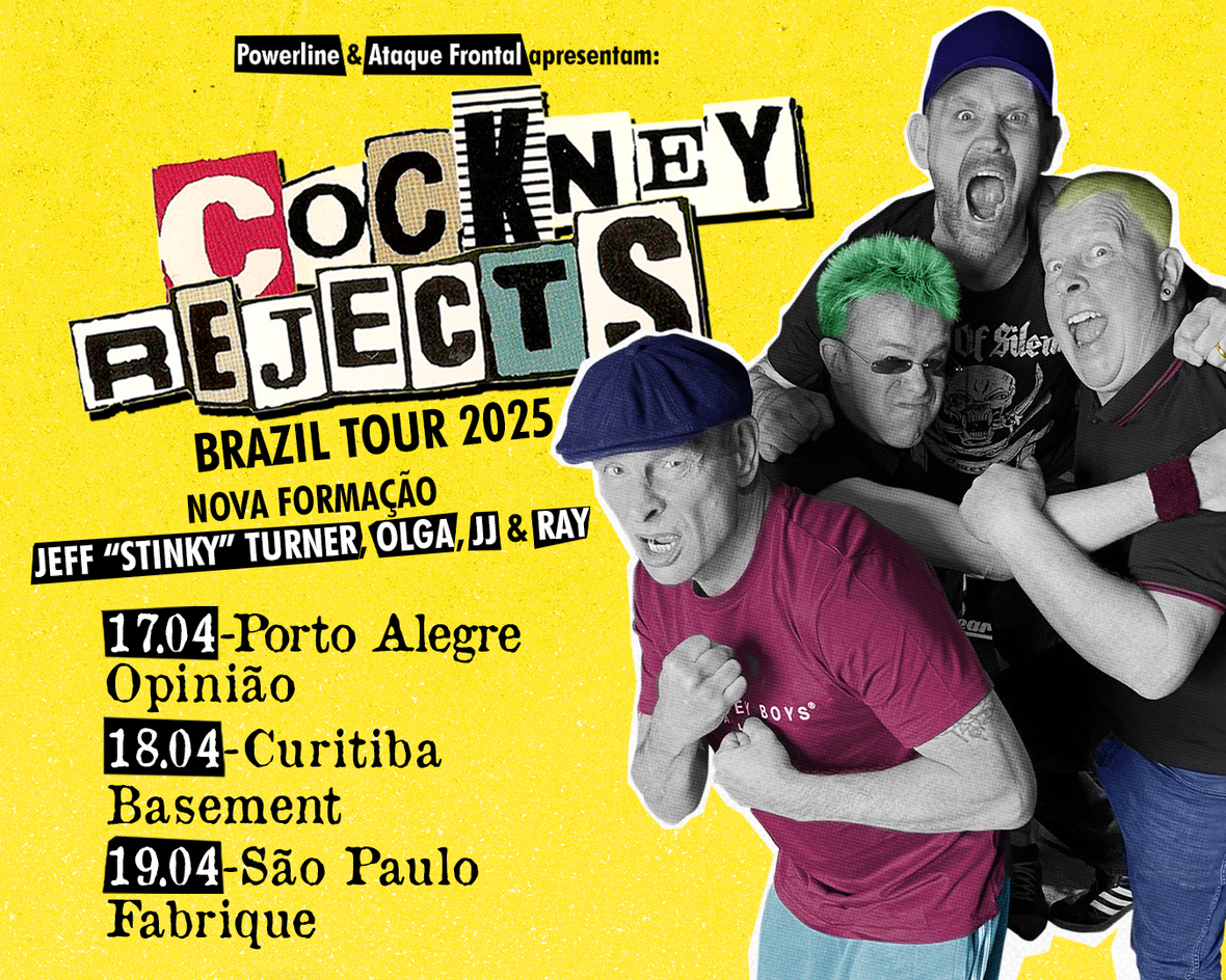 Cockney Rejects, com Olga do Toy Dolls na nova formação, no Brasil em 2025