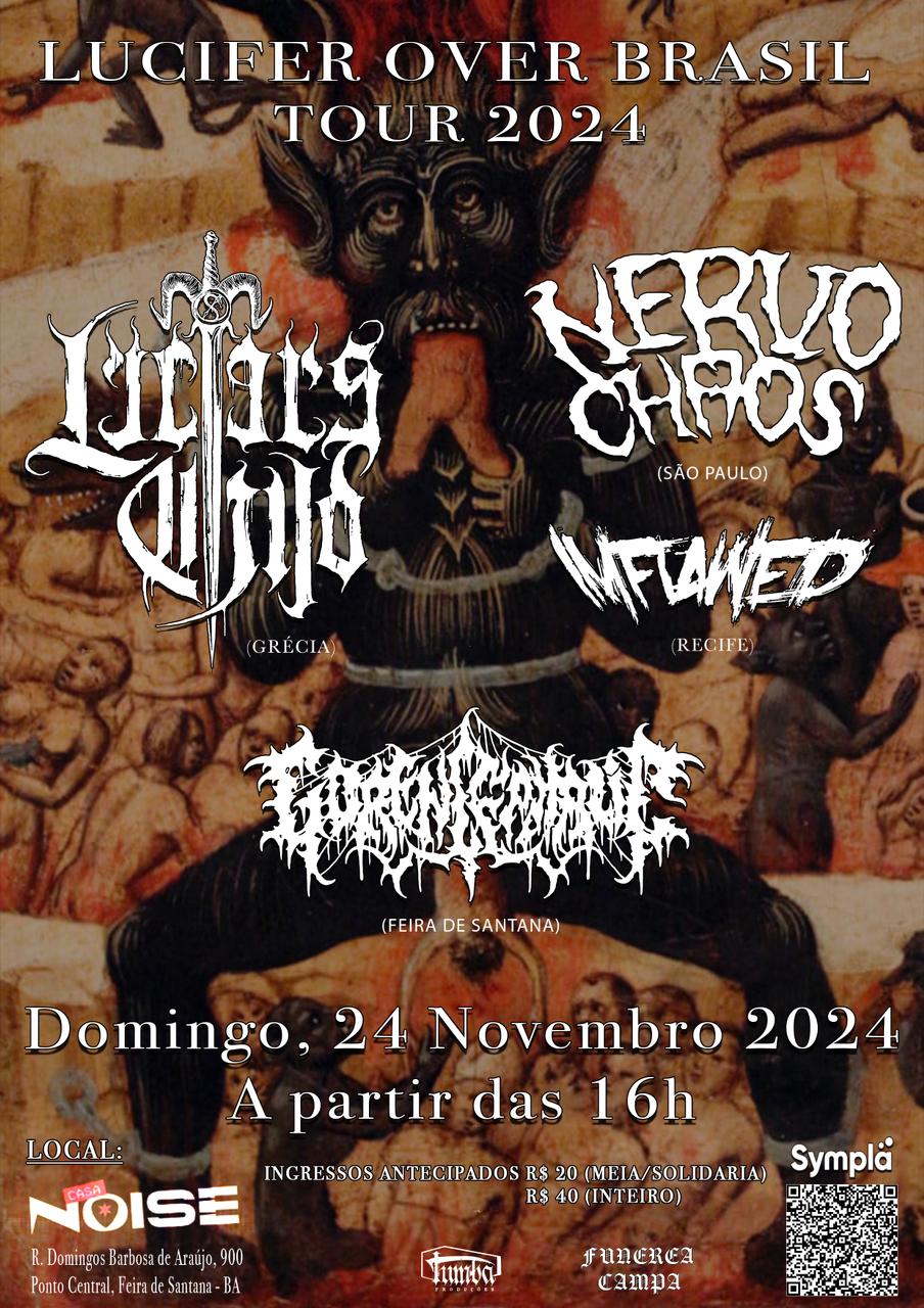 GORENCEPHALIC: Ao lado de NervoChaos, Imflawed e os gregos do Lucifer’s Child neste domingo (24)